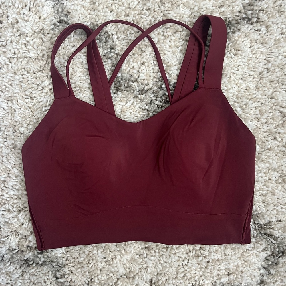 lululemon athletica Burgundy Strappy Sports Bra